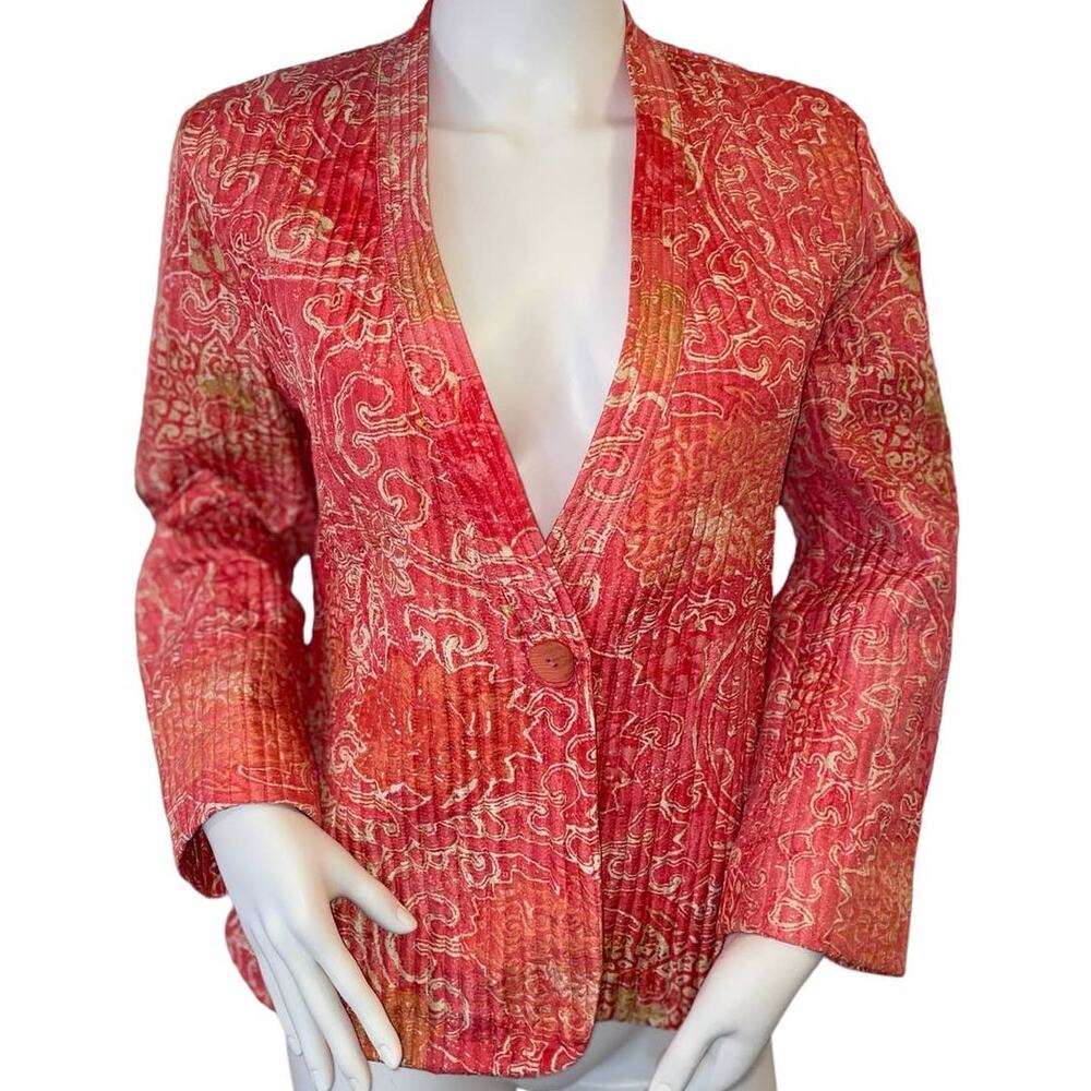 Sigrid Olsen Silk Jacket, 100% Quilted Silk, Ladies Medium, Exc Condition.‎